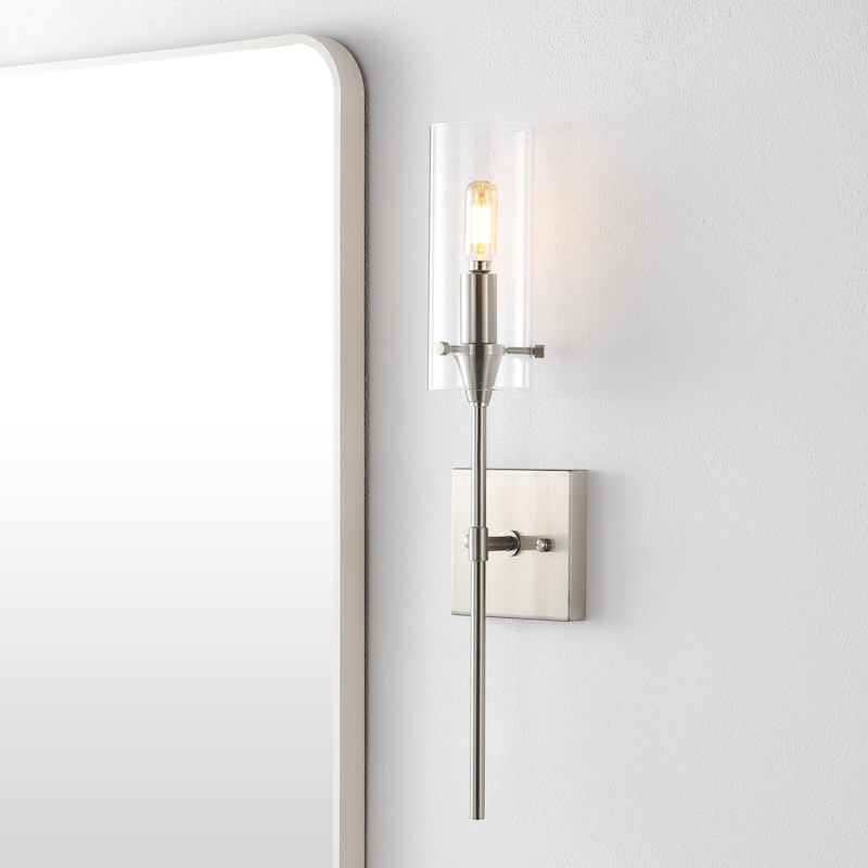 Jayce Bohemian Farmhouse Iron/Glass LED Vanity by JONATHAN Y
