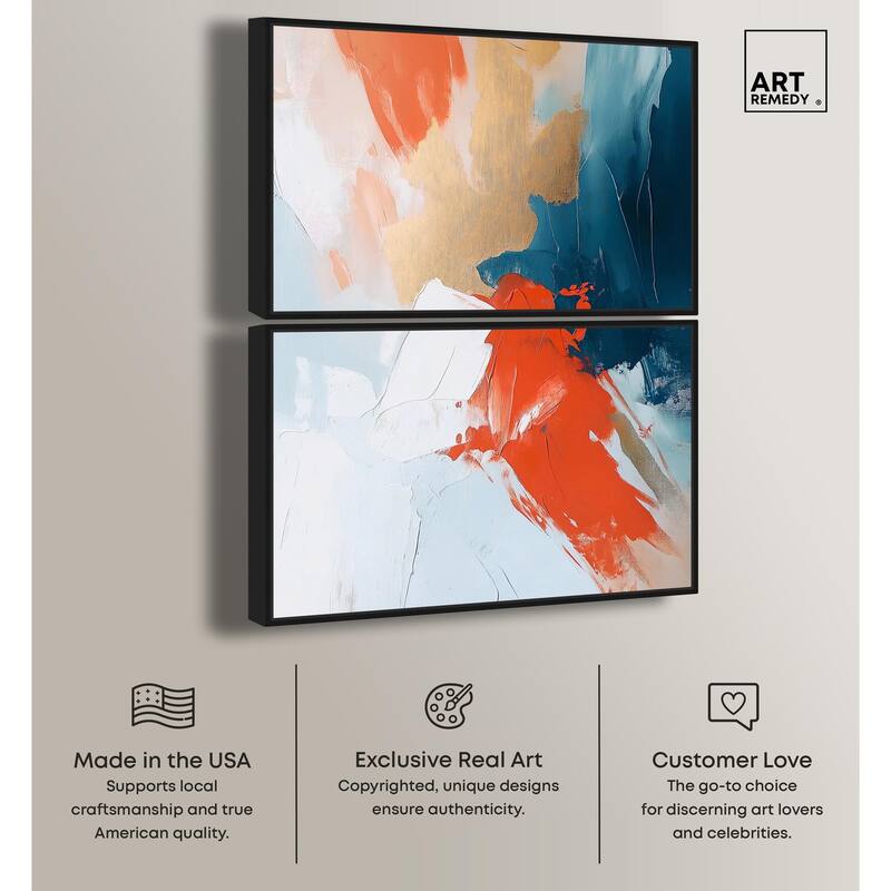 Bold and Bright I Canvas Set of 2 by Art Remedy