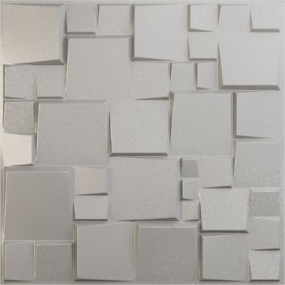 19 5/8"W x 19 5/8"H Modern Square EnduraWall Decorative 3D Wall Panel