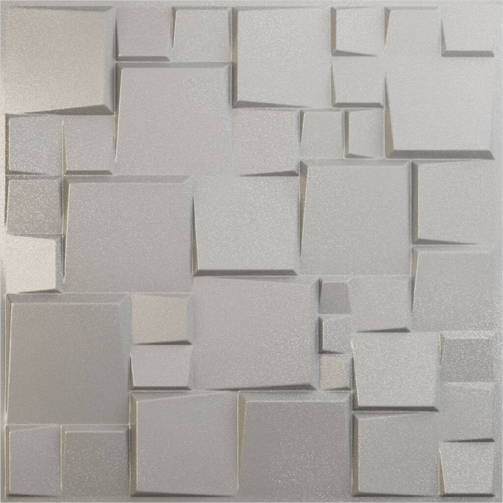 19 5/8"W x 19 5/8"H Modern Square EnduraWall Decorative 3D Wall Panel