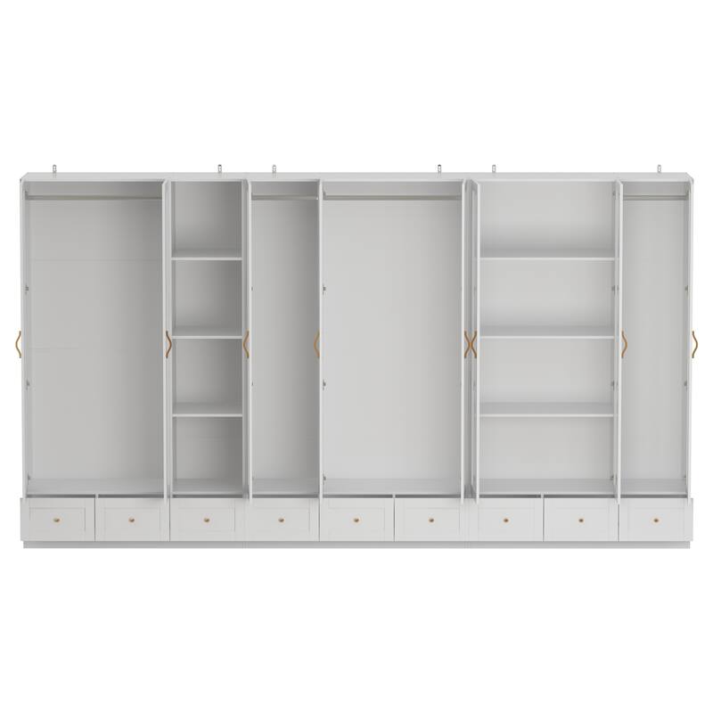 Storage Armoires Modular Wardrobe Collection Combo Cloest Cabinet