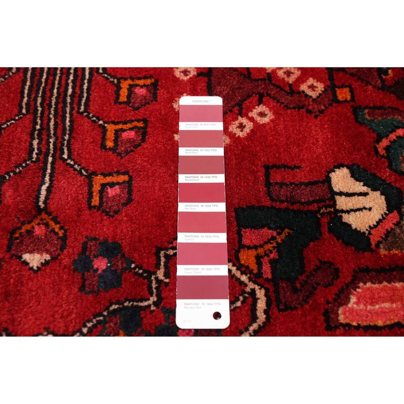 ECARPETGALLERY Hand-knotted Andelz Red Wool Rug - 4'9 x 8'11