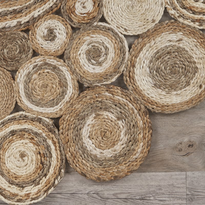 Sevita Braided Organic Jute Circle Area Rug