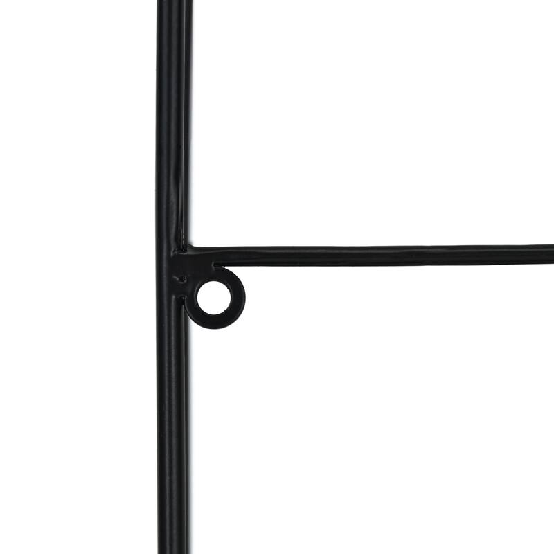 Vintage Style 2-Tier Wall Shelf - 18.5" - Black