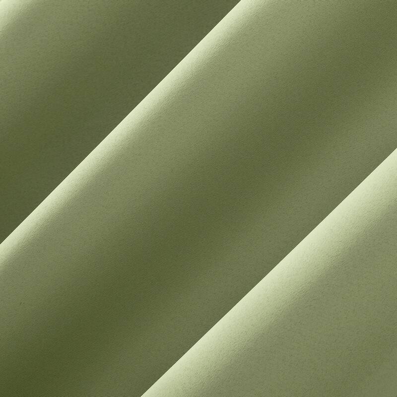 Sun Zero Greenwich Energy Saving Blackout Rod Pocket Window Tie-up Shade