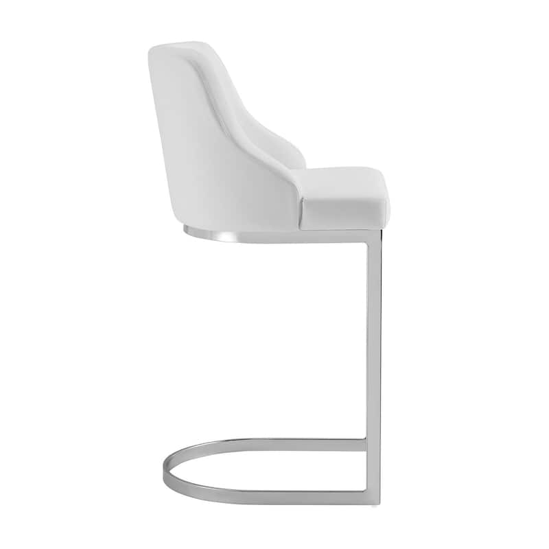 25.8'' Velvet/Leather Counter Height Bar Stools, Set of 2/3 - 36.6"H x 18.9"W x 20.5"D
