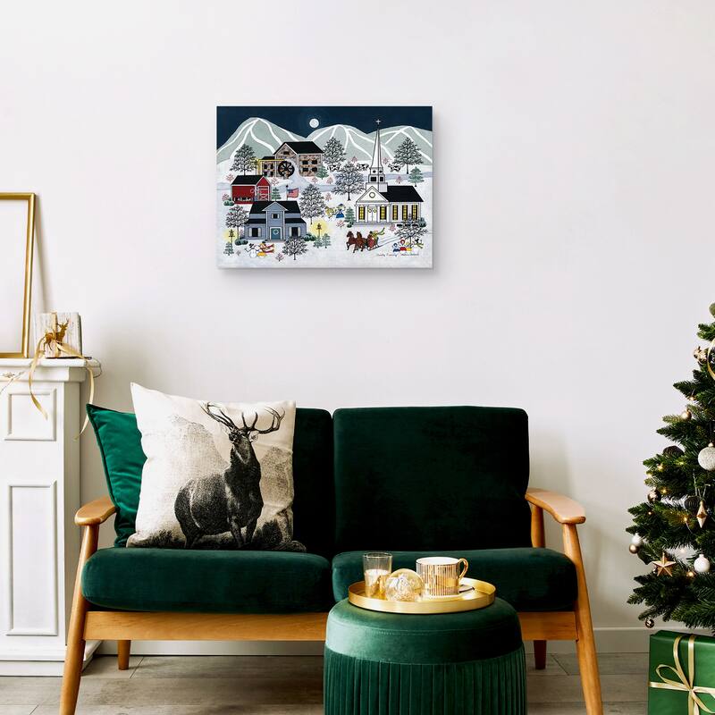 Frosty Evening by Medana Gabbard Canvas Art Print Canvas Art Print