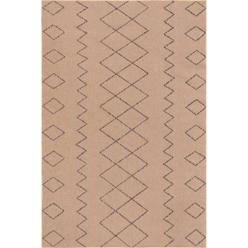 Nuloom Geometric SuperiorWash Easy-Jute Machine Washable Area Rug