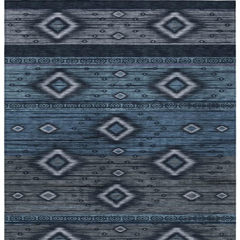 HomeRoots Tribal Transitional Rectangle Outdoor Rug