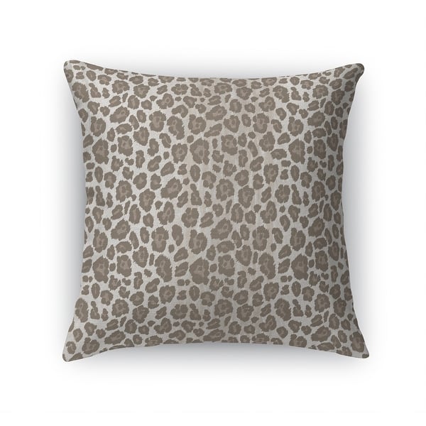slide 1 of 7, CHEETAH TAUPE Accent Pillow By Kavka Designs