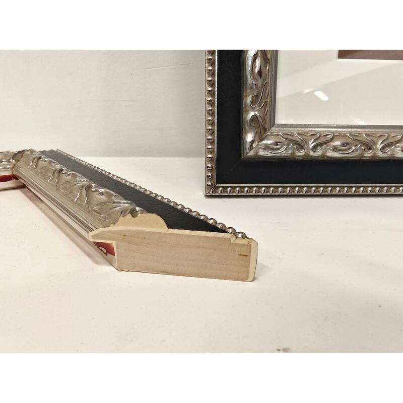 Solid Wood Picture Frame - Replaceable Canvas Art Frame with Organic Glass, Elegant Framed Wall Decor for Living Room