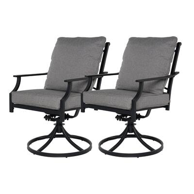 Outdoor Swivel Dining Set for 2, Outdoor Furniture Set with Cushions