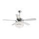 preview thumbnail 11 of 11, Chrome/ Crystal 4-light Chandelier/ Ceiling Fan with Remote