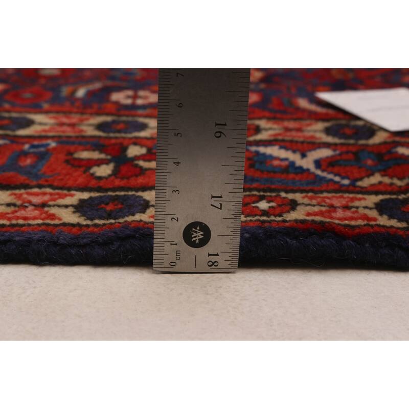 ECARPETGALLERY Hand-knotted Andelz Navy Wool Rug - 4'6 x 9'7