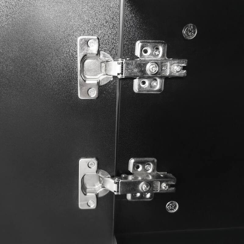 Unique Shape TV Stand with 2 Illuminated Glass Shelves