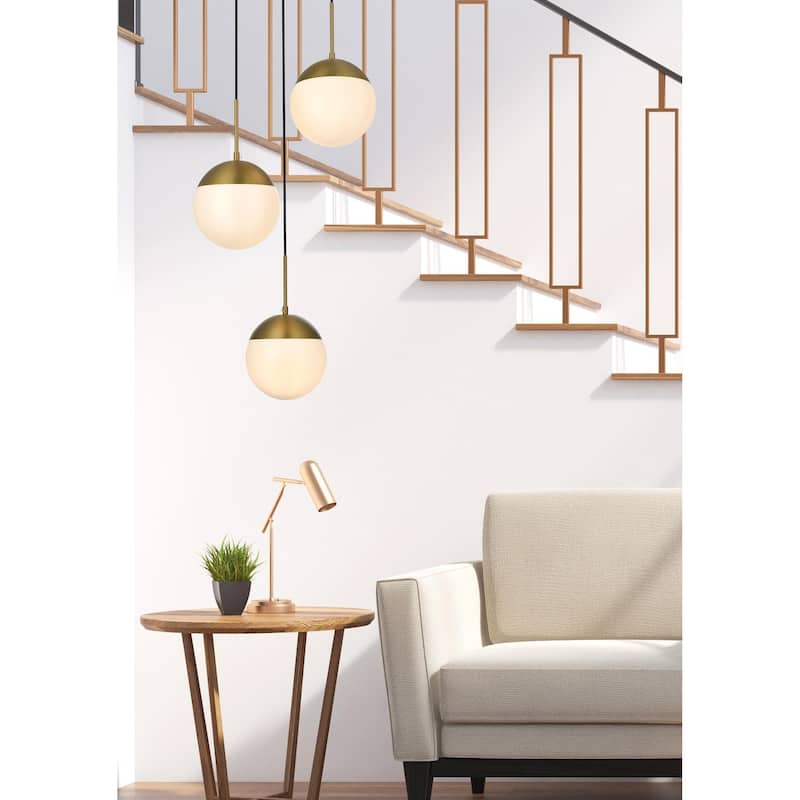 3-Light 18 inch Pendant with Frosted White Glass