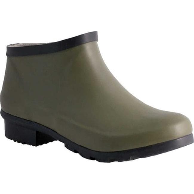 matte ankle rain boots