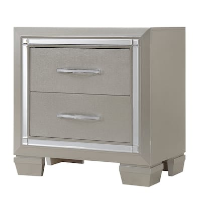 Nightstand with Drawer - Modern Bedroom Side Table - Elegant Home Decor Accent