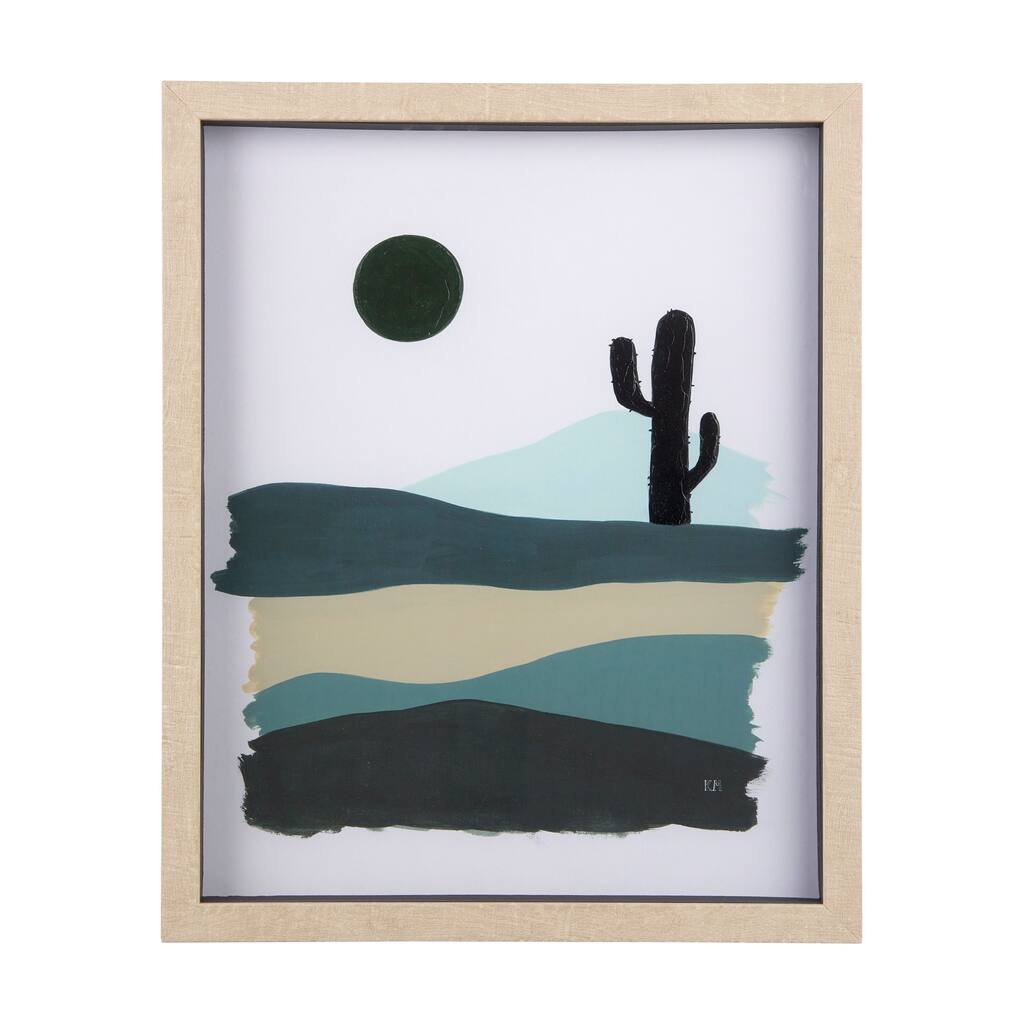 Green Desert I Framed Art Print
