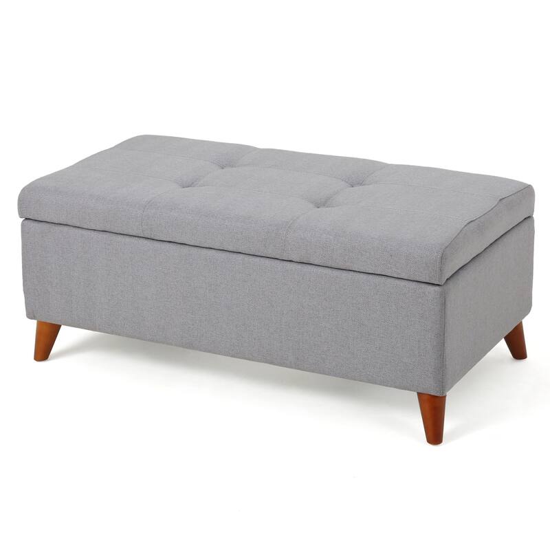 Tufted Button Storage Ottoman Bench with Flip Top for Bedroom