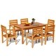preview thumbnail 3 of 5, EROMMY Patio Dining Set, Premium Outdoor Rectangle Furniture for Backyard, Porch, Lawn and Garden