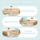 preview thumbnail 3 of 12, Natural Full Size Pine Floor Bed with Guardrails & Door