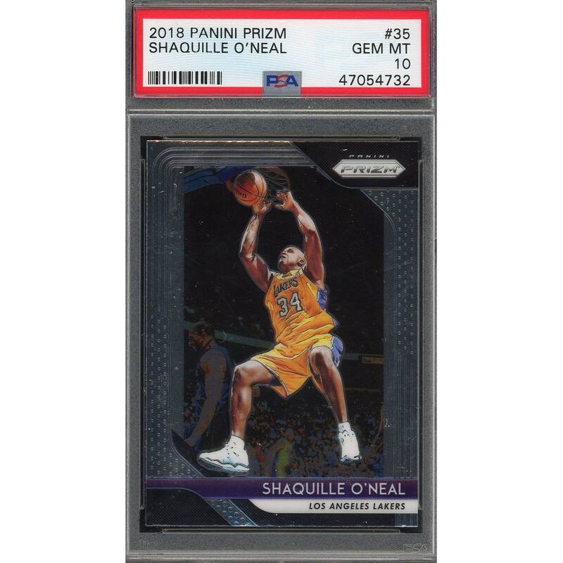 Shaquille O'Neal 2018 Panini Prizm Basketball Card #35 Graded PSA 10 GEM MINT - 8'6" x 11'6"