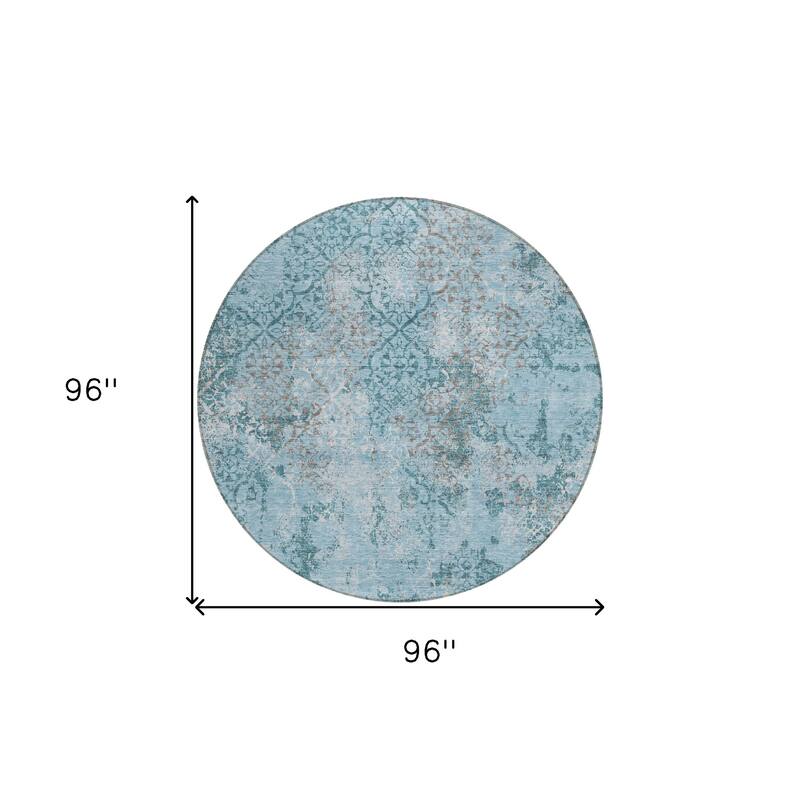 HomeRoots Floral Transitional Rectangle Outdoor Rug