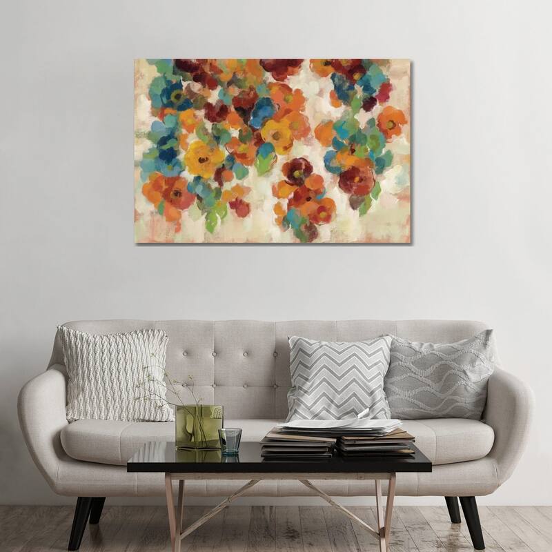 iCanvas "Spice And Turquoise Florals" by Silvia Vassileva Canvas Print - 32x48x1.5