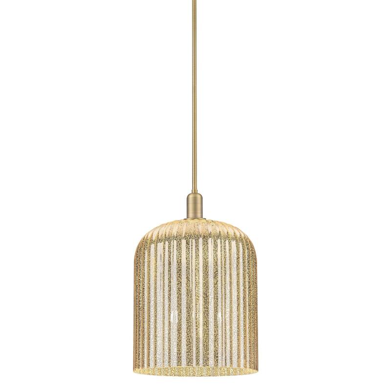 Innovations Lighting 716-3S-18-12 Bridal Veil Pendant Bridal Veil 3 - Brushed Brass / Mercury