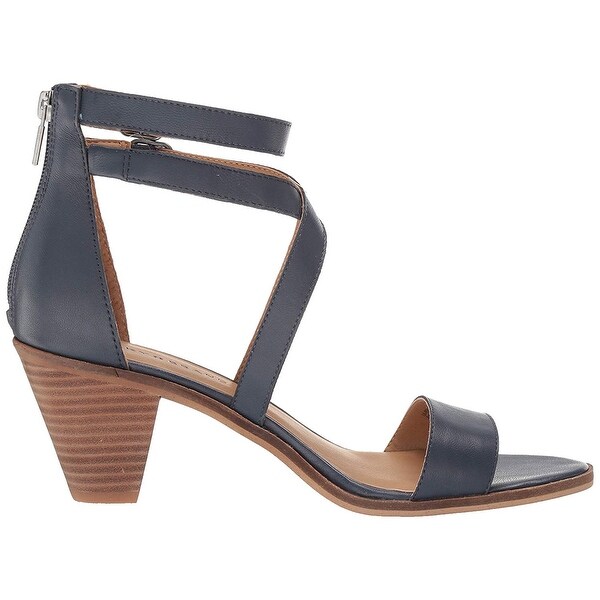 lucky brand ressia leather cone heel sandals