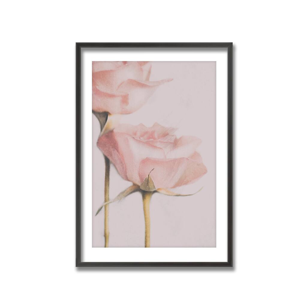 "Two Roses" Framed Print Wall Art by Delphine Devos
