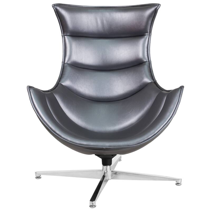 Home Office Swivel Cocoon Chair - Living Room Accent Chair