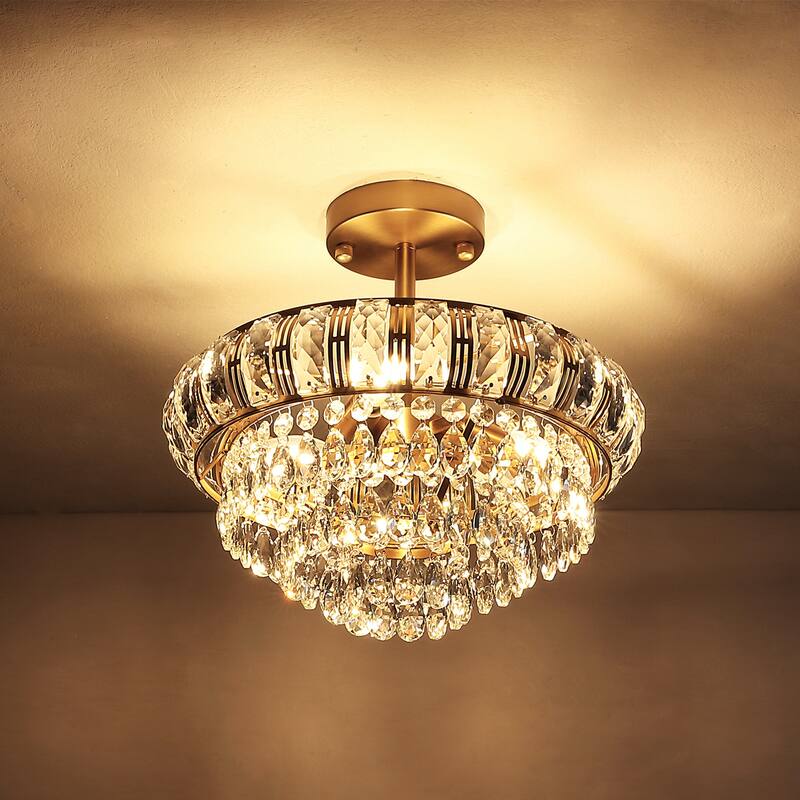 GetLedel 3-Light Empire Crystal Chandelier