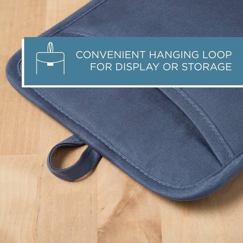 TOWN & COUNTRY BASICS Basketweave Soft Silicone Pot Holder 2-Pack Set, Heat Resistant, Flexible Silicone, Non-Slip Grip