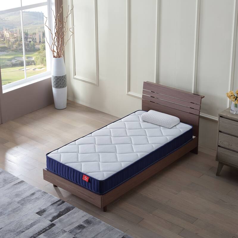 6 Inch Twin Mattress, Foam And Spring Hybrid Mattress In A Box,Medium Soft,Certipur-Us Certified - Twin