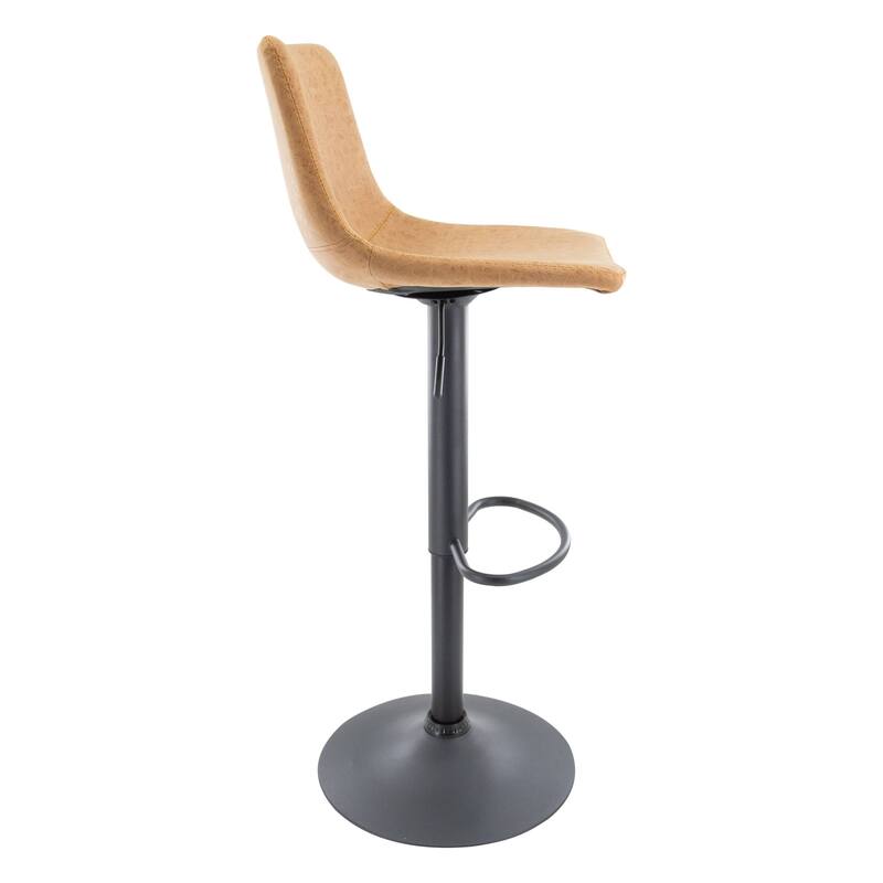 Tilbury Mid-Century Swivel Adjustable Bar Stools by LeisureMod - 32.2