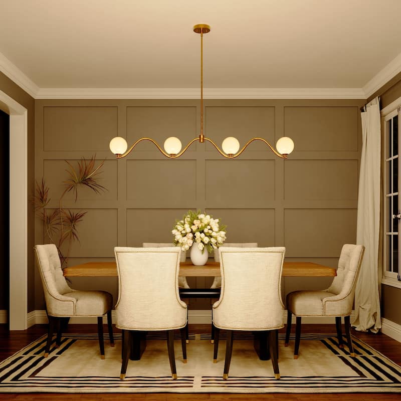 Acroma Elegant Chandelier Modern Linear Chandelier Ceiling Light