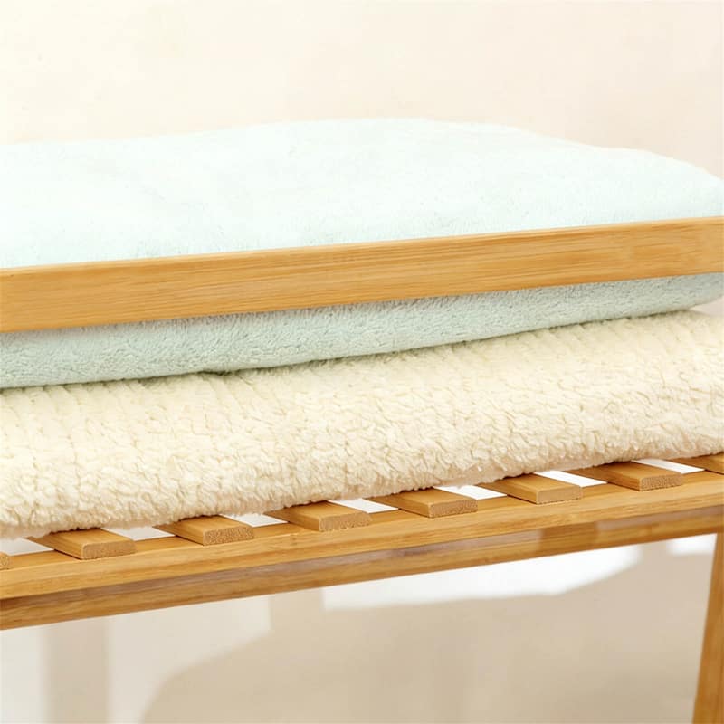 Stylish Bamboo Garment Rack with Shelves and Shoe Storage