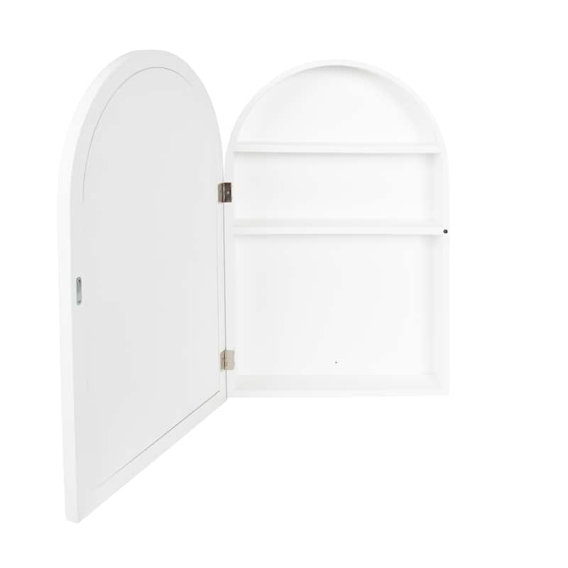 DesignOvation Arkland Arch Mirror Vanity Cabinet - 20x6x30