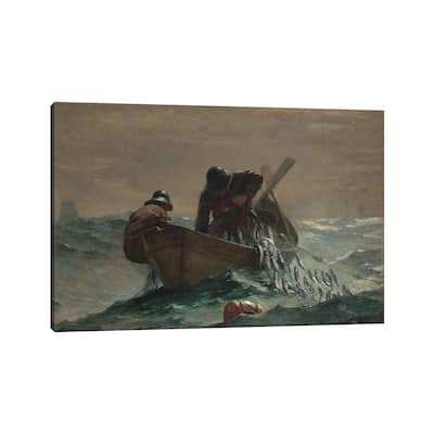 iCanvas "The Herring Net" by Winslow Homer Canvas Print