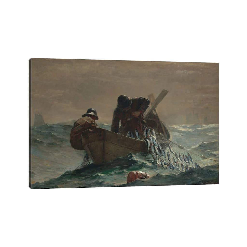 iCanvas "The Herring Net" by Winslow Homer Canvas Print