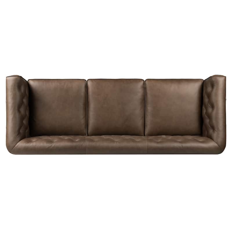 Poly & Bark Essex 89" Sofa - Full Grain Genuine Italian Leather