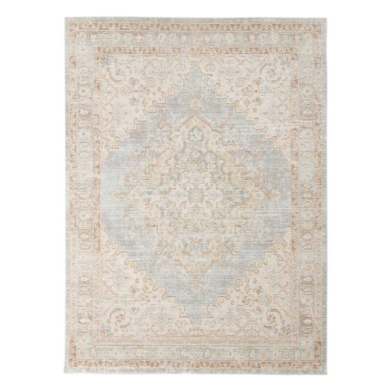 HomeRootsMedallion Transitional Rectangle Area Rug - 36' X '24' X '0.08