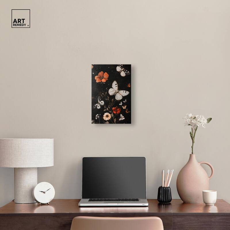 Butterfly Wing Patterns Canvas by Art Remedy, Gallery Wrapped