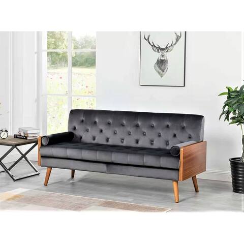 Stansell Square Arm Mid-century Modern Sofa