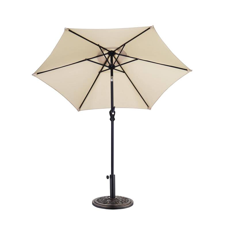 Autlaycil 7.5ft Outdoor Patio Umbrella with Tilt & Crank Base included