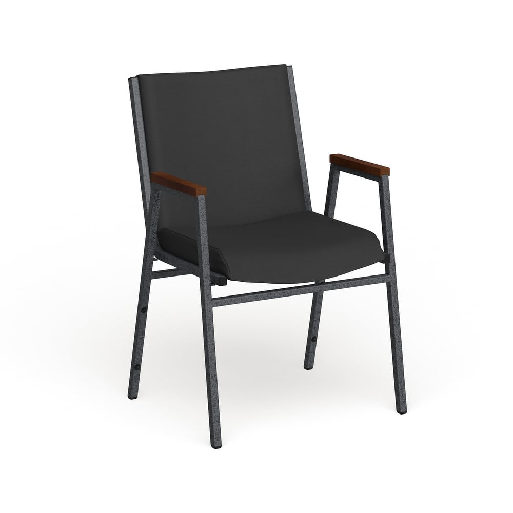 Heavy Duty Stack Chair with Arms - 21"D x 21"W x 31"H