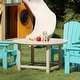 preview thumbnail 29 of 180, Polytrends Laguna Kids Outdoor 38" Round Poly Dining Table for Children