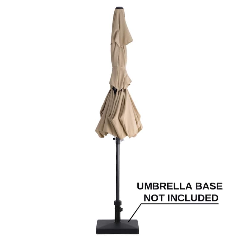 13 x 10ft Outdoor Patio Cantilever Offset Umbrella with Base